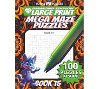 100 Large Font Large Maze Puzzles Challenge for Adults Seniors Young Adults and Teens - Book 15: Large Print, Easy-to-Read Format, Improve memory, focus, and problem-solving skills, Travel Game Gift