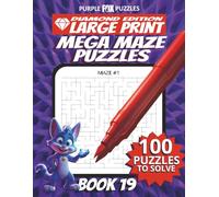 100 Large Font Large Maze Puzzles Challenge for Adults Seniors Young Adults and Teens - Book 19: Large Print, Easy-to-Read Format, Improve memory, focus, and problem-solving skills, Travel Game Gift