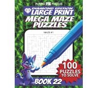 100 Large Font Large Maze Puzzles Challenge for Adults Seniors Young Adults and Teens - Book 22: Large Print, Easy-to-Read Format, Improve memory, focus, and problem-solving skills, Travel Game Gift