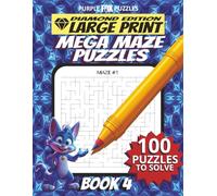 100 Large Font Large Maze Puzzles Challenge for Adults Seniors Young Adults and Teens - Book 4: Large Print, Easy-to-Read Format, Improve memory, focus, and problem-solving skills, Travel Game Gift