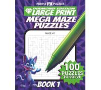 100 Large Maze Puzzles Challenge for Adults Seniors Young Adults and Teens - Book 1: Large Print, Easy-to-Read Format, Improve memory, focus, and problem-solving skills, Travel Game Gift