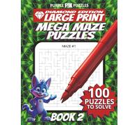 100 Large Maze Puzzles Challenge for Adults Seniors Young Adults and Teens - Large Font Book 2: Large Print, Easy-to-Read Format, Improve memory, focus, and problem-solving skills, Travel Game Gift