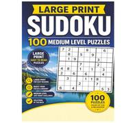 100 Large Print Medium Level Sudoku Puzzles: A Fun Brain Training Challenge for Adults & Seniors