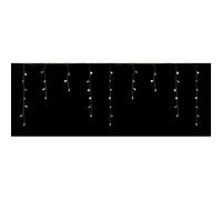 100 Led bianchi tenda sfalsata IP44 esterno luci decorazioni 3,8 mt Natale