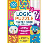 100 Logic Puzzle Book for Kids Ages 5-12: Fun Mazes