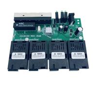 100 M Reverse Fast Ethernet Fibra Switcher 4F4E Uscita 3.3V Otticamente Media Converter Scheda Ethernet Trasmissione Dati Fibra Switcher