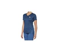 100% Airmatic Slate Blue Maglia da donna per bicicletta a maniche corte, blu, taglia L per donne