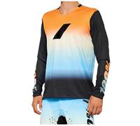 100% Maglia da bicicletta R-Core X LE Multicolore Sunset (Arancione/Blu) Taglia M Maschile
