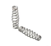 100 mangiatoie a molla per ami da pesca in acciaio inox, progettate per lavorare insieme con ami per migliorare i risultati di pesca e la stabilità dell'esca (S)