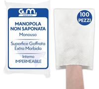 100 Manopole Non Saponate Goffrate Usa E Getta Impermeabili, per La Detersione E