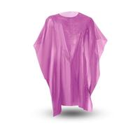 100 Mantelle da Parrucchiere Usa e Getta Impermeabili in Polietilene 84 x 110 cm | per Barbiere Professionista, per Tinture, Taglio Capelli