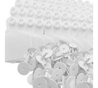 100 Marcatori per Orecchie per Tracciamento Animali da Fattoria Indicatori in Plastica Flessibili per la Gestione degli Animali Identificatori per Orecchie Animali da Fattoria