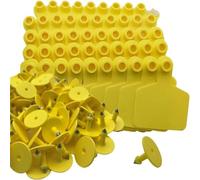 100 Marcatori per Orecchie per Tracciamento Animali da Fattoria Indicatori in Plastica Flessibili per la Gestione degli Animali Identificatori per Orecchie Animali da Fattoria