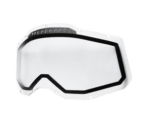 100% MÁSCARAS Sostituzione RC2/AC2/ST2 - Lente trasparente ventilata a doppio riquadro