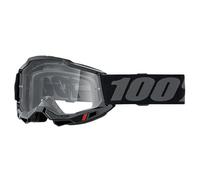 100% 461366, Maschera ACCURI 2 OTG Black-Lente Trasparente Unisex Adulto, Nero,