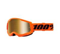 100percent Strata 2 Junior Goggles Arancione Mirror Gold Lens/CAT3 Bambini Neon Orange