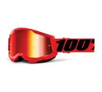100percent Strata 2 Junior Goggles Rosso Mirror Red Lens/CAT3 Bambini
