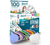 100 Mascherine FFP2 Certificate CE Colorate Mix 16 Colori SICURA Protection BFE ≥99% Made in Italy Mascherina ffp2 vera Marcatura EFFETTO PULITO