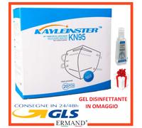 100 mascherine protettive filtranti KN95 certificate al 95%, a 3 Strati FFP2
