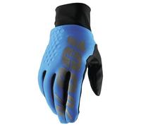 100% Men's Hydromatic Impermeabile Brisker Guanto S Ciano/Nero / Grigio