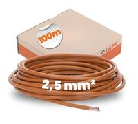 100 metri Lapp 4520032 H07V-K 2,5 mm² marrone I Cavo di cablaggio flessibile PVC Cavi a trefoli 2,5 mm2 I Cablaggio