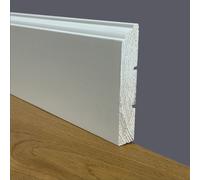 100 metri lineari di Battiscopa PREMIUM in legno MASSELLO mod.FIRENZE 91x15 lacc