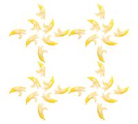 100 mini banane: banane artificiali realistiche in miniatura per la decorazione