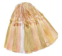 100 mini ciondoli in resina fatti a mano, in seta, per segnalibro fai da te, creazione di gioielli, chiavi, orecchini da ragazza, portachiavi, cappello da laurea, nastro cucito, tende, decorazioni per