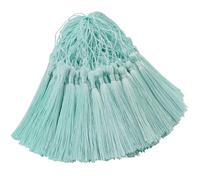 100 mini ciondoli in resina fatti a mano, in seta, per segnalibro fai da te, creazione di gioielli, chiavi, orecchini per ragazze, portachiavi, cappello da laurea, cucito con nastro, tenda,