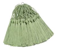 100 mini ciondoli in resina fatti a mano, in seta, per segnalibro fai da te, creazione di gioielli, chiavi, orecchini da ragazza, portachiavi, cappello da laurea, cucito con nastro, tende, decorazioni