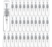 100 mini flaconi spray in vetro trasparente da 3 ml, formato da viaggio, design a prova di perdite, per profumi, oli essenziali, nebbia facciale e molto altro ancora
