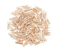 100 mini mollette in legno naturale da 25 mm, mollette per foto, mollette da bucato per feste di nozze
