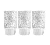 100 mini pirottini di carta per cupcake, rotondi, per torte, muffin, per casa, feste, matrimoni, baby shower, feste, celebrazioni, carta patinata per uso alimentare, 4 motivi opzionali, 68 mm (bianco)