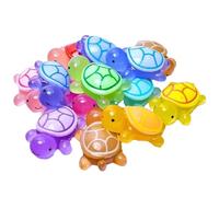 100 mini tartarughe decorative luminose che si illuminano al buio, mini animali in resina, statuette di tartarughe marine per giardino fatato, micro decorazione paesaggistica