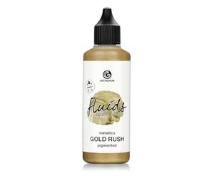 100 ml Fluids Alcohol Ink GOLD RUSH, inchiostro alcolico per Fluid Art e per Resin Art, oro metallico