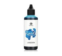 100 ml Fluids Alcohol Ink LAGOON, inchiostro ad alcool per Fluid Art, argilla polimerica e Resin Art, blu