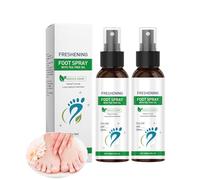 100 ml Foot Spray con olio di tè all'albero rapido per atleti, Odor Control Cracked Heel Relief Natural Heel Relief Deodorante per uomo e donna Refreshing Sanitizer Spray (2 pezzi)
