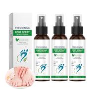 100 ml Foot Spray con olio di tè all'albero rapido per atleti, Odor Control Cracked Heel Relief Natural Heel Relief Deodorante per uomo e donna Refreshing Sanitizer Spray (3 pezzi)