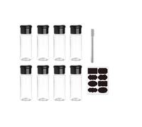 100 ml Shaker bottiglie di plastica spezie condimenti barattoli da cucina sale e pepe spezie scatole per cucina gadget strumento (8 pezzi)