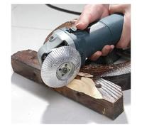 100 mm (100 mm) Wood Carving Disc for Angle Grinder, Abrasive Grinding Wheel with Bore for Sanding, Shaping and Polishing Tool(Silver-Cambered)