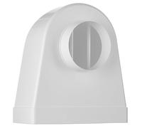 Ø 100 mm - 220 x 90 mm, raccordo a 90° canale angolare su rotondo, per tubo/canali