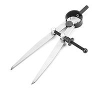 Divisori per Ali in Acciaio Regolabili con Serratura Divisori per Strumenti di Lavoro in Pelle 100 Mm Bussola Rotante in Pelle AntiGraffio Strumenti per Cucire per Disegno Geometrico