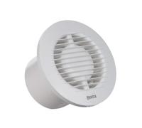 Ø 100 mm estrattore d'aria silenzioso - Ventilatore da bagno bianco - Ventilatore da parete per cucina WC bagno