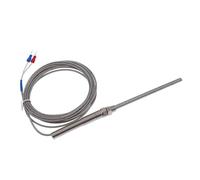100 mm sensore termocoppia tipo K, acciaio inossidabile, cavo 1/2/3/4/5 m, 0-400 °C, 1 pezzo (lunghezza 5 m)