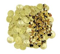 100 Monete D'Oro Pirata, 100 Pezzi Di Gemme, Monete D'Oro In Plastica, Monete Da Gioco Per Bambini, Monete D'Oro Giocattolo, Monete D'Oro Per Feste Pirata, Monete D'Oro Per Decorazioni Per Feste
