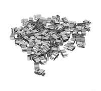 100 morsetti per cavi solari, in acciaio inox resistente, per organizzare e fissare i cavi (100 pezzi)