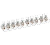 100 Morsetti unipolari a cappuccio da 2,5mm² in stecche da 10 poli