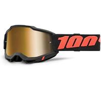 100% Motocross Brille Accuri 2 Verspiegelt, Borego - Schwarz Orange, 50221-25
