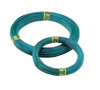 100 mt filo plasticato plastificato tensione verde Ø 2,1 - 2,8 mm