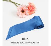 100% Nastro di Seta Sciarpa Solido Colore Lungo Cravatta Copricapo Fascia Multi
